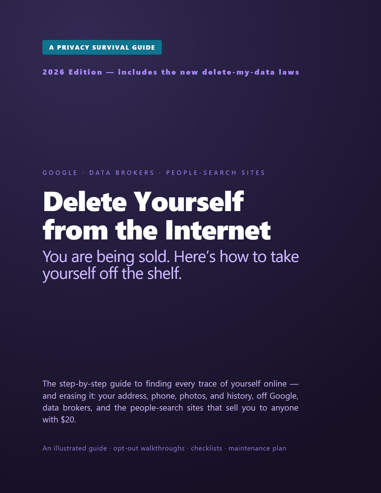 Delete Yourself from the Internet