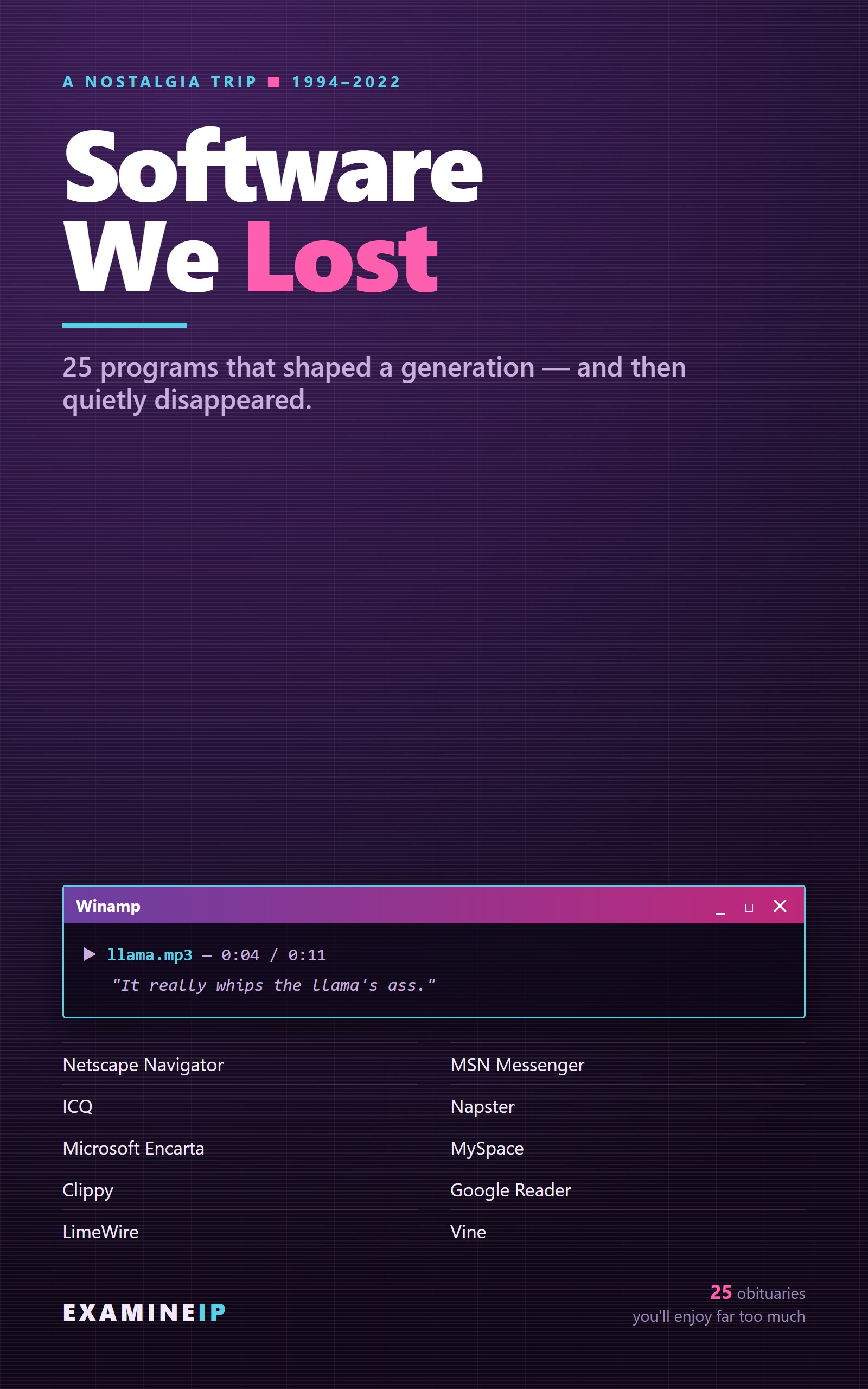Software We Lost